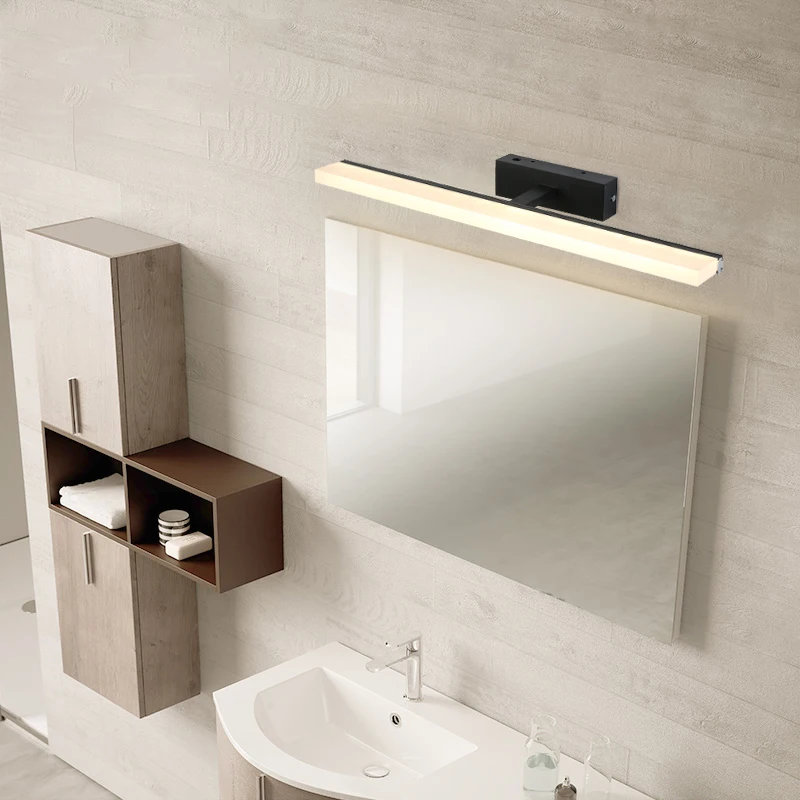 led mirror front light toilet simple modern bathroom makeup vanity cabinet anti-fog nordic wall | Лампы и освещение