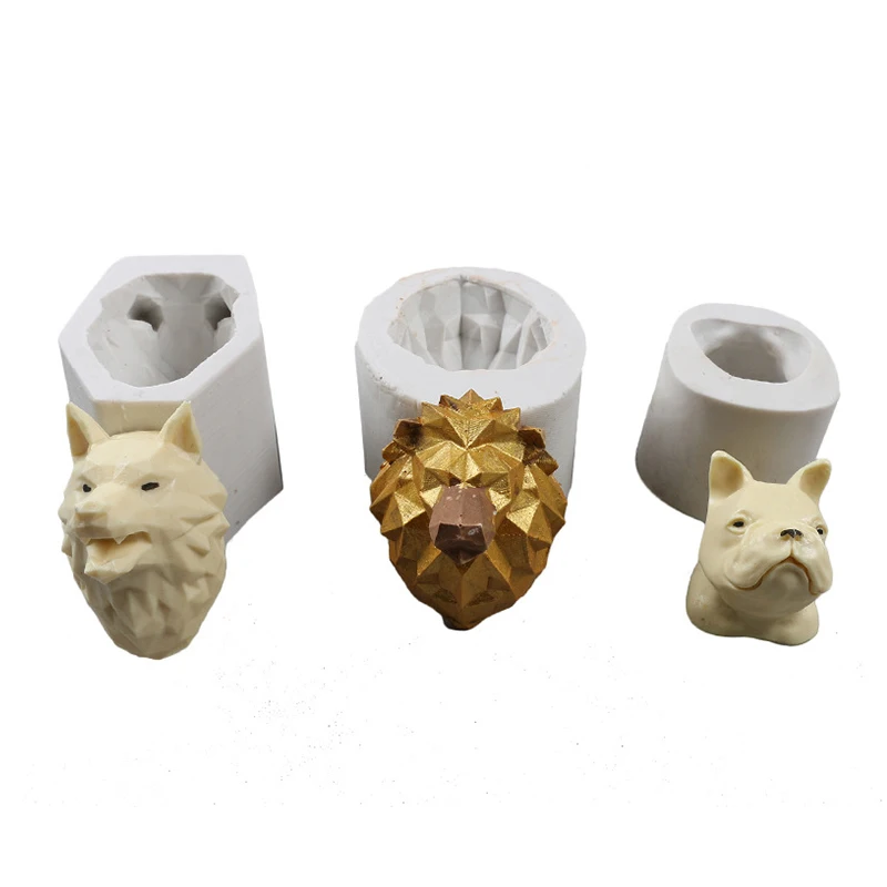 YOMDID силиконовая форма для торта стерео собака голова льва помадка DIY мусс торт