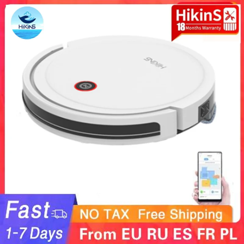 

Robot Vacuum Cleaner Hikins Bow-803 2500PA Powerful Suction 3in1 Pet Hair Wet Dry Cleaning Robot Automatic Vacuum Cleaner