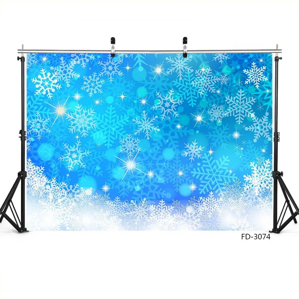 Рождественская тема снежинка снег Виниловый фон для фотосъемки Декор дети