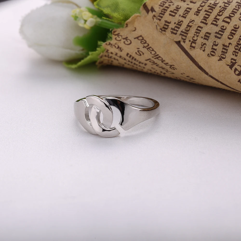 Slovecabin Винтажные серебряные кольца Реальное 100% 925 Стерлинговое кольцо на руке для женщин Обручальное украшение из мелкой ювелирной продукции.