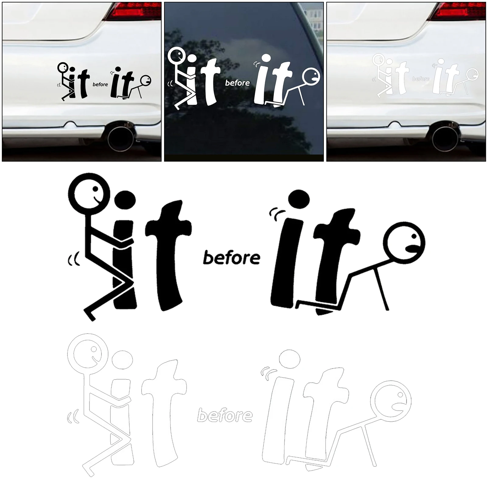 -It before It Fu-cks You Vinyl Decal Window for Car Truck | Автомобили и мотоциклы