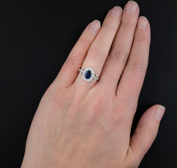 

Sterling Silver 925 Blue Diamond Rings for Women Silver Jewelry Wedding Rings Filled Womens Couple Love Wedding Diamond Necklace