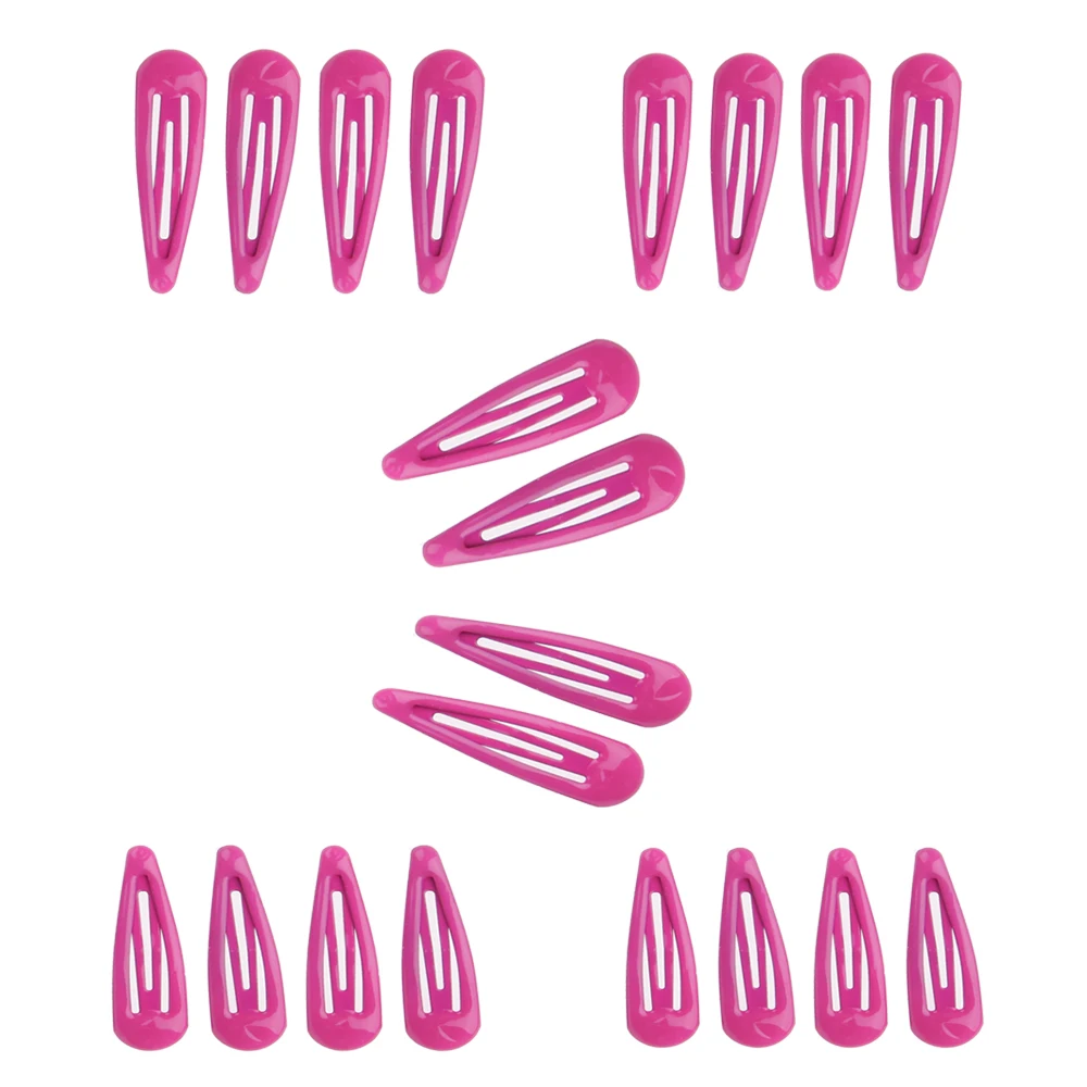 rose20pcs 4,8 см* 1,5 см 20 шт. заколки для волос, цветные металлические детские аксессуары для женщин и девочек, стильные аксессуары - Цвет: rose20pcs
