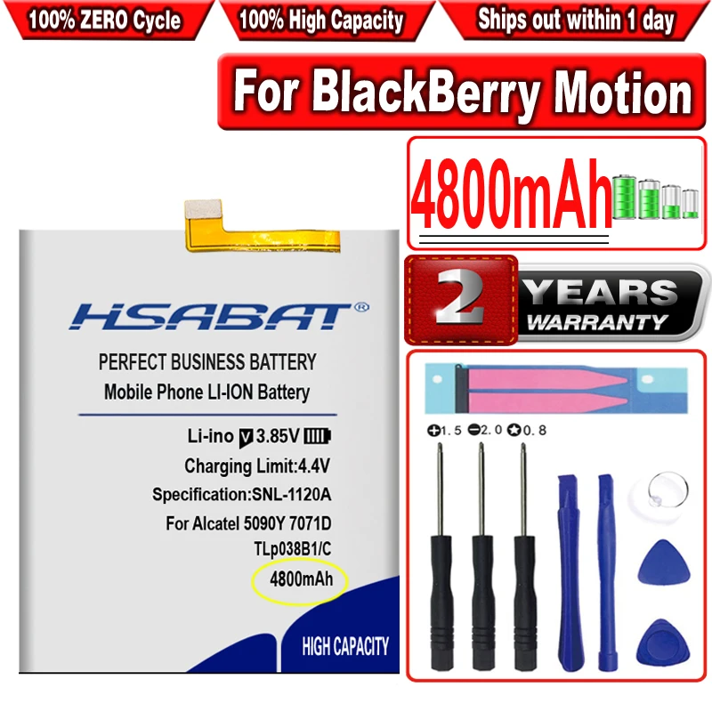 

HSABAT 4800mAh Battery for BlackBerry Motion