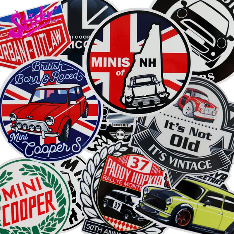 Липкий Мини Купер персонализированный пользовательский знак наклейка на