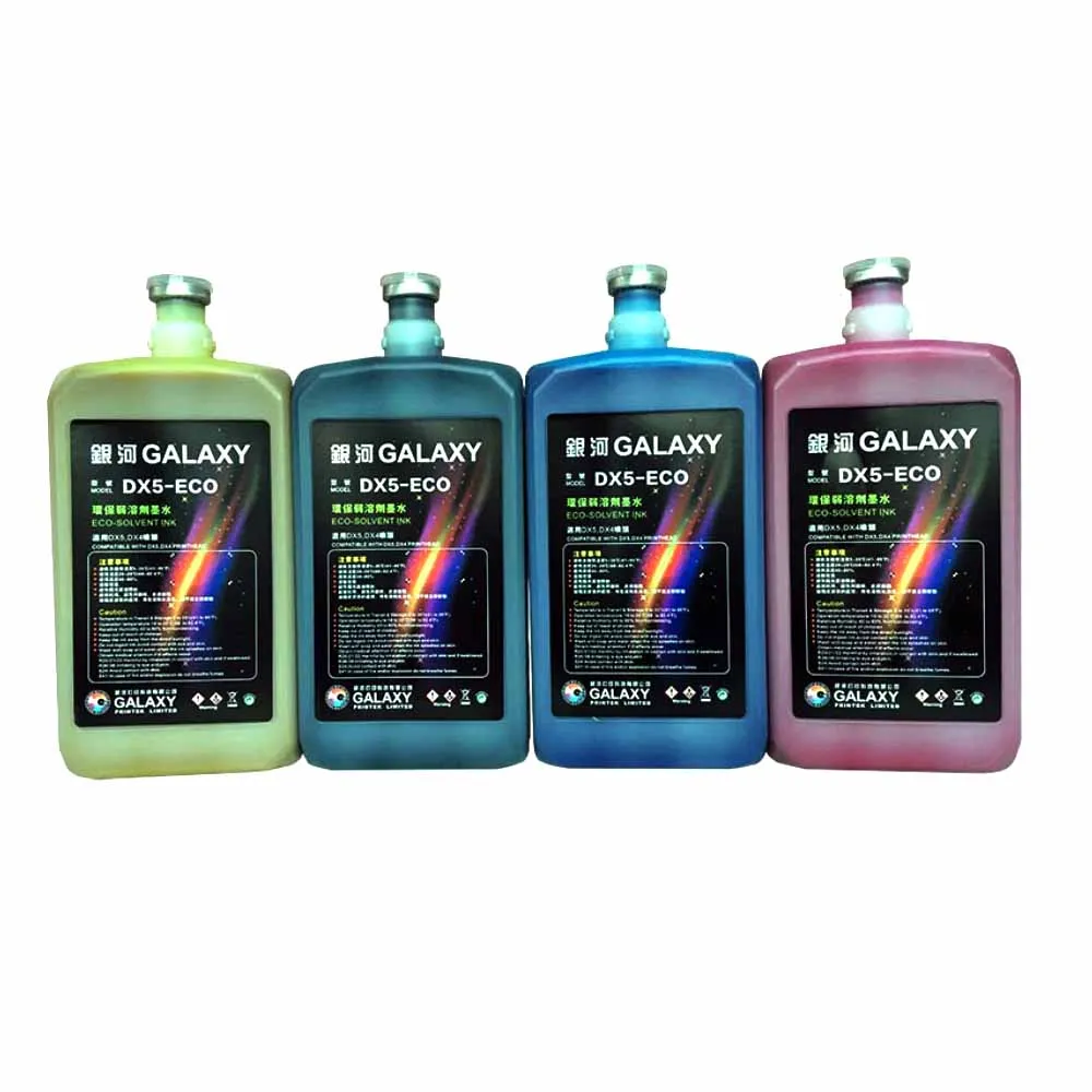 

Wholesale/Factory Price Phaeton/Galaxy Gp-1 Eco Solvent Ink for Galaxy Phaeton Roland Printer with DX5 DX7 printhead