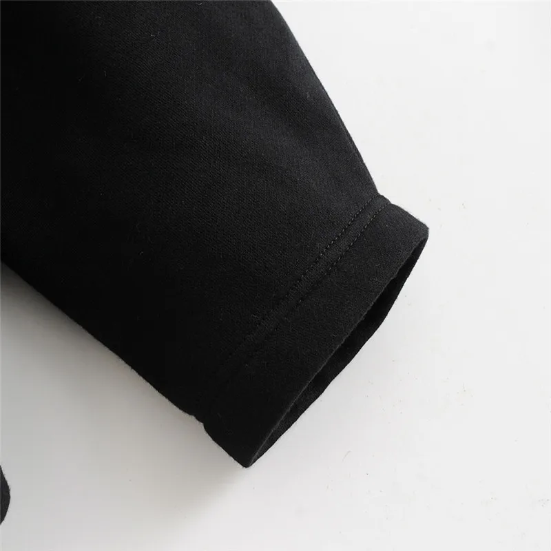 

YICIYA Winter Female Thick Coat Casual Women Hoodies Sweatshirts Pocket Design Long Sleeve Black Girl Pullovers Loose Hooded
