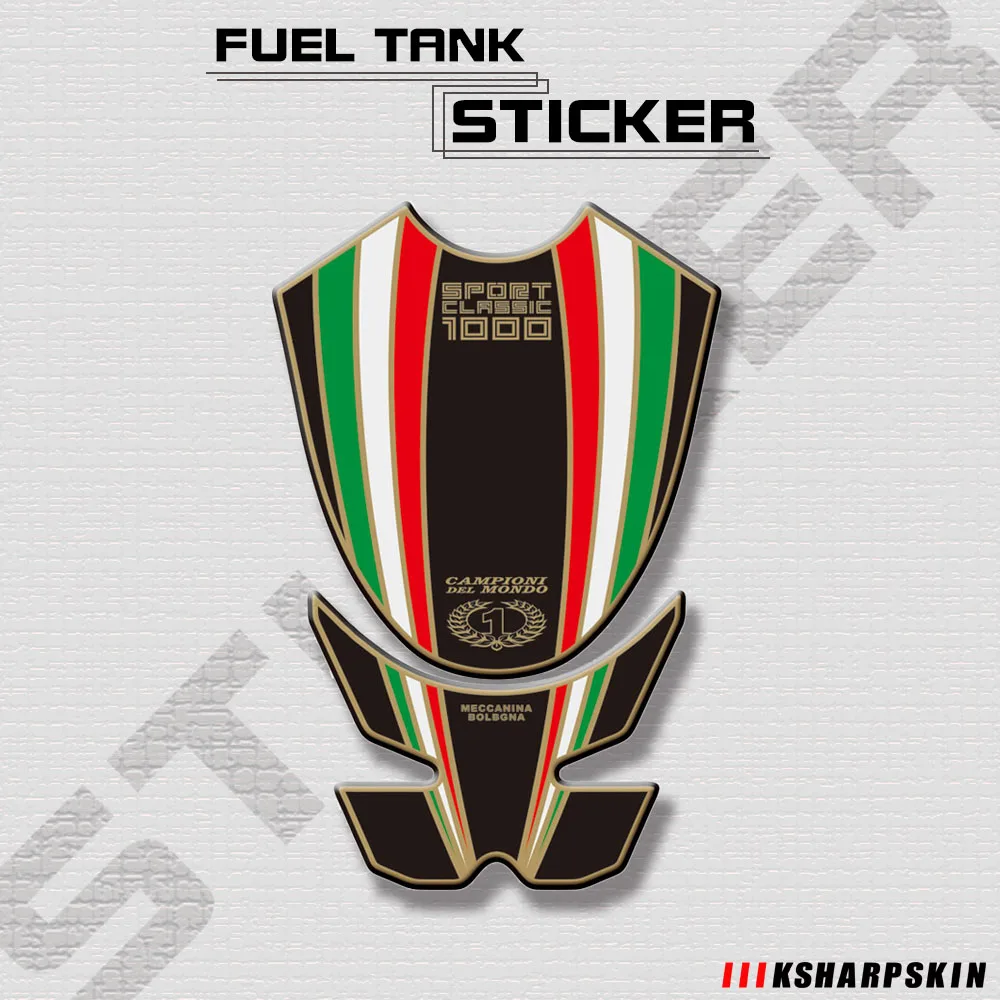 Модифицированная наклейка на топливный бак мотоцикла 3D корпус для Ducati Sport Classic 1000