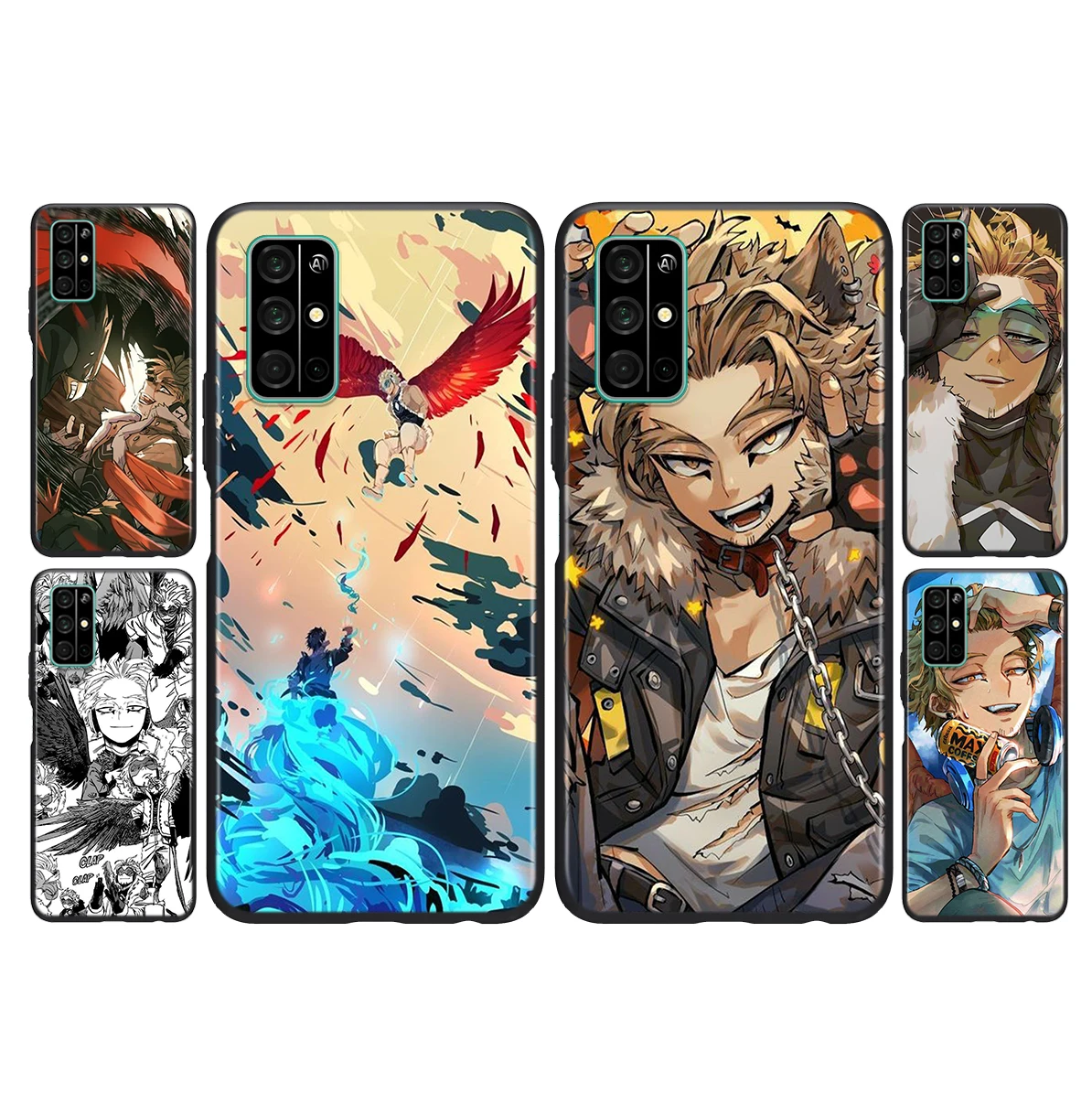 

Silicone Cover BNHA Hawks Coat Anime For Huawei Honor 30i 10X 30S 9A 9S 9X 30 9C 20 20S V20 10i 10 7C Pro Lite Phone Case