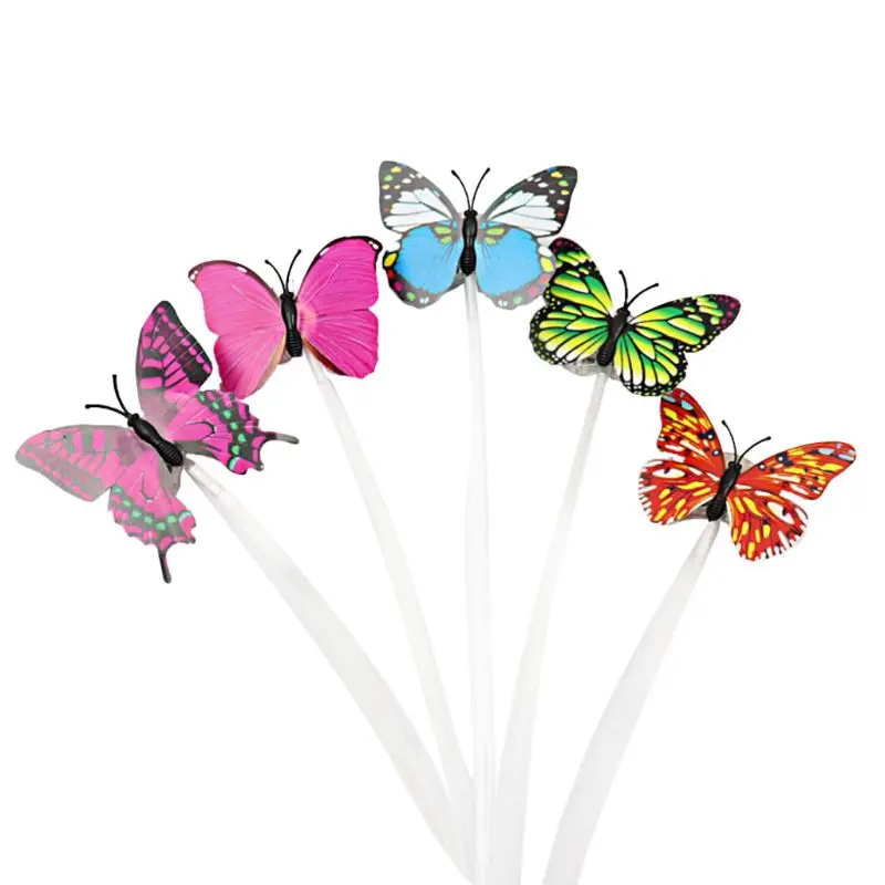 Светодиодный ная бабочка светодиодсветодиодный мигающая волокнистая тесьма для