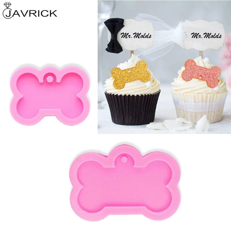 Silicone Bone Shape Pendant Resin Mold DIY Dog Tag Shaped Keychain Casting Crafting Tools | Украшения и аксессуары