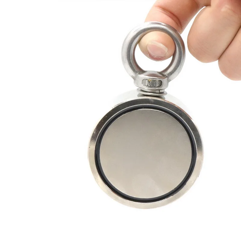 D75мм сильный Мощный круглый неодимовый магнит крюк спасательный держатель для