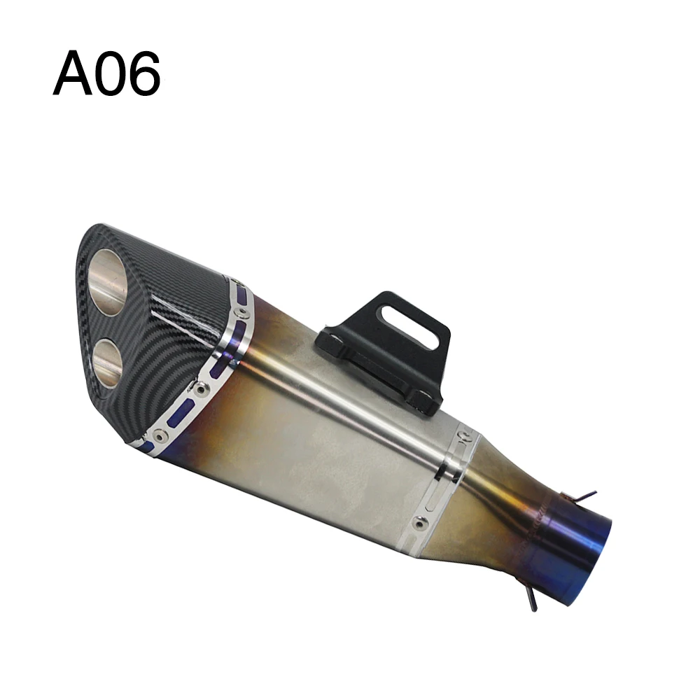 A06 ZSDTRP Универсальный мотоцикл глушитель слипоны Akrapovic наклейки для Yoshimura R11 Suzuki GSXR 600 750 Ninja650 - Цвет: A06