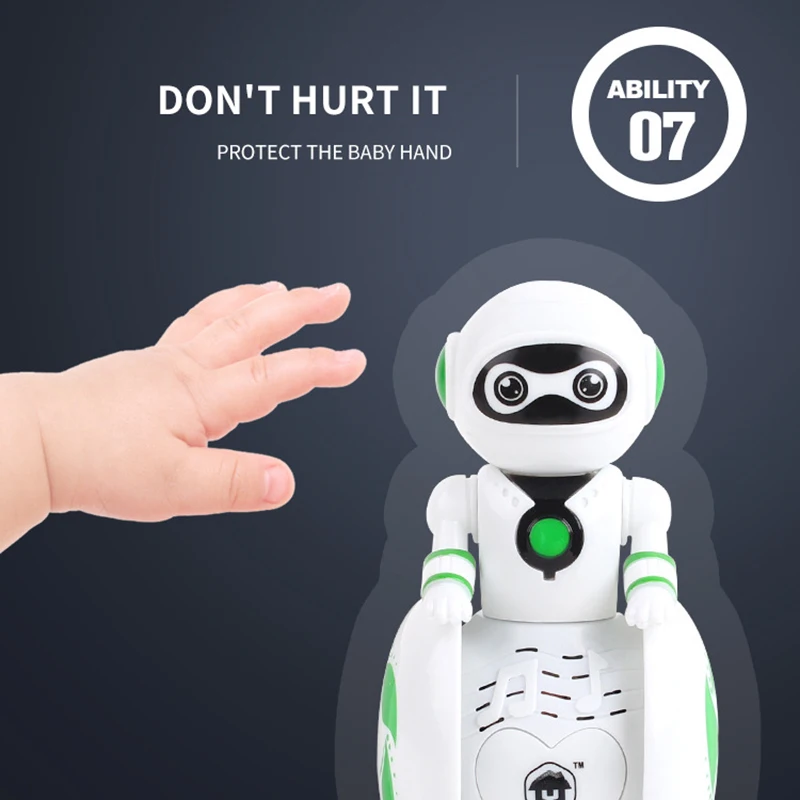 Горячая Распродажа умный робот-неваляшка игрушка звуковой свет индукционный