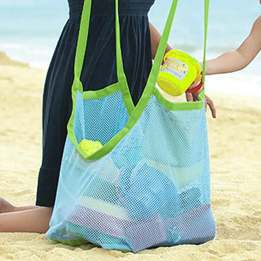 Складная портативная пляжная сумка для детей детская Сетчатая Сумка хранения