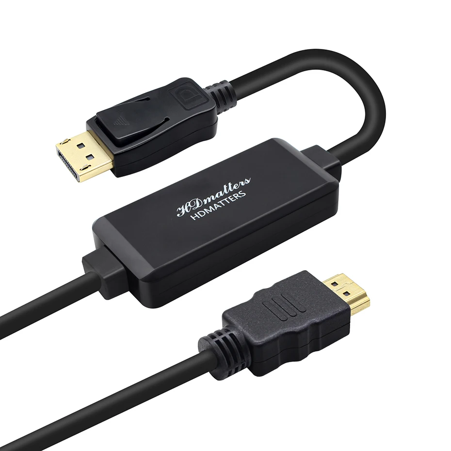 

Кабель-переходник Active 4K с HDMI на Displayport 1,2, 1,8 м
