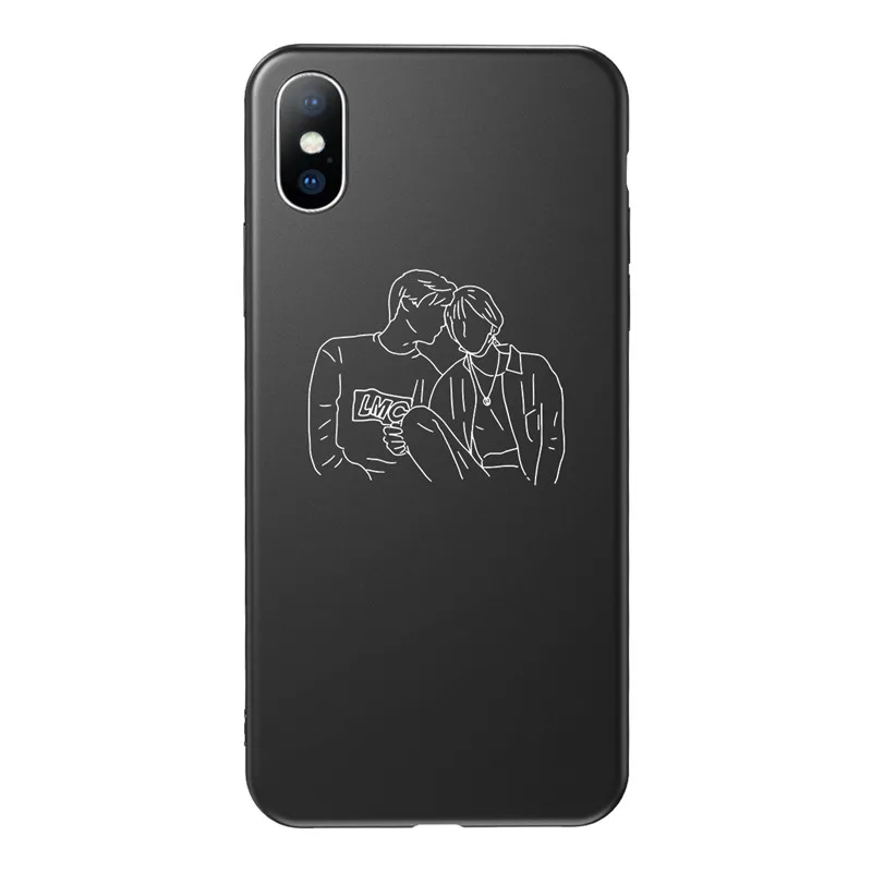 USLION чехол для телефона с буквенным принтом для iPhone X XS XR 11 Pro Max, чехол с сердечком, Мягкий ТПУ силиконовый чехол s для iPhone 8 7 6 6s Plus - Цвет: AC7721
