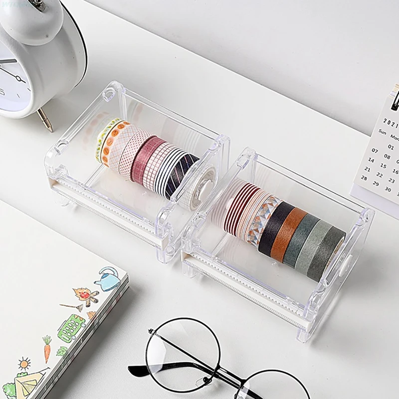 

Masking Tape Cutter Washi Tape Storage Organizer Cutter Office Tape Dispenser Office Stationery Tape Organizer