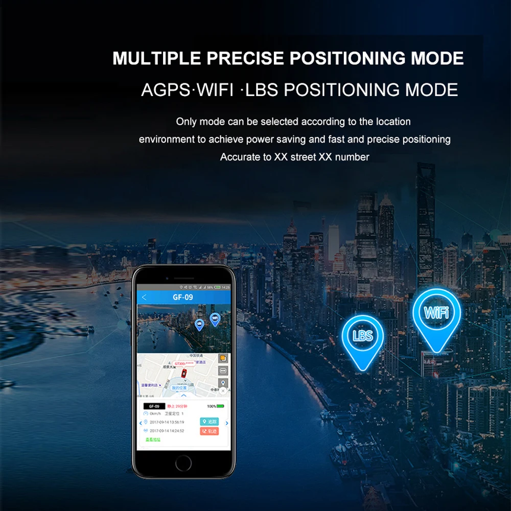 GF 09 мини GPS трекер приложение дистанционное управление анти Потеря устройства GSM