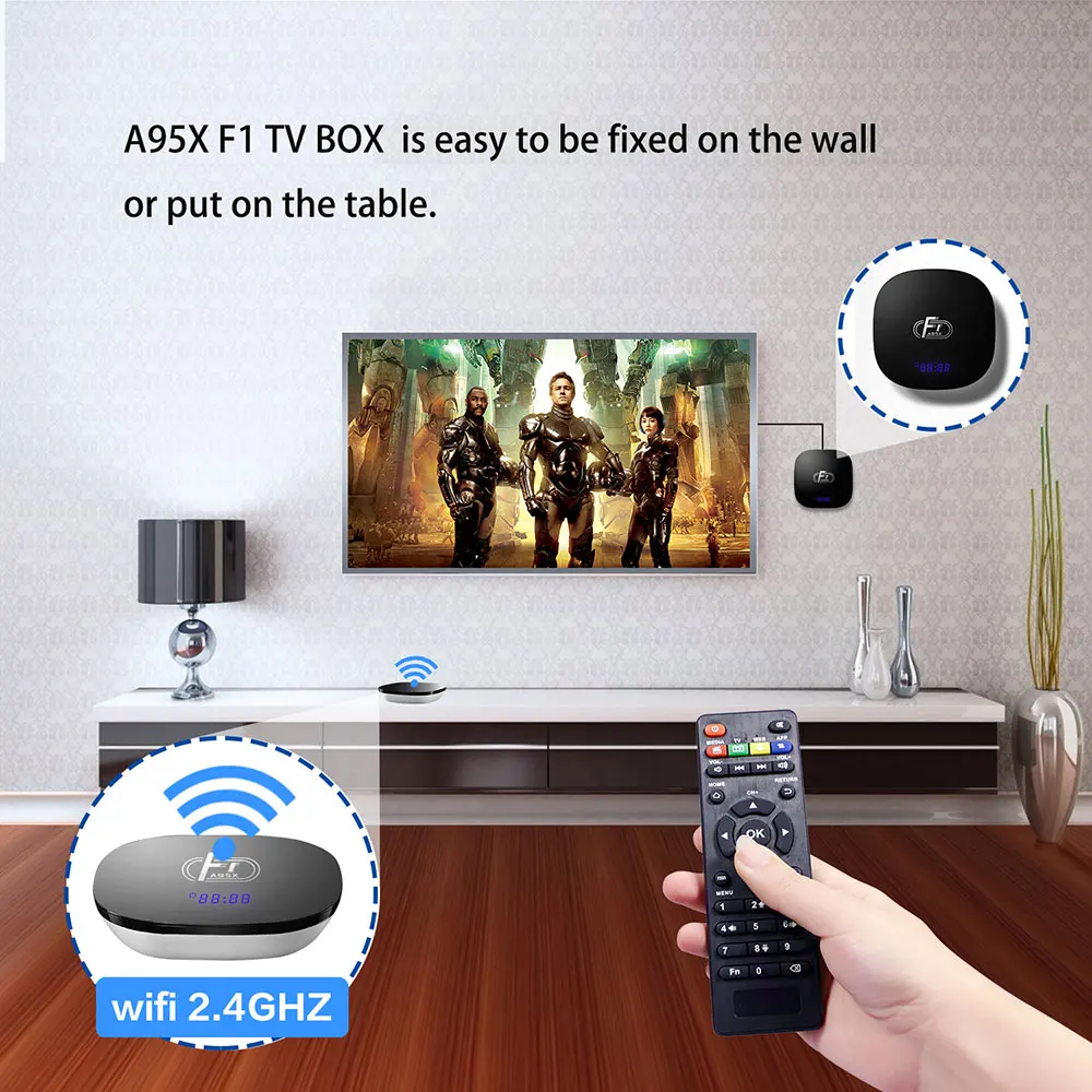 VONTAR Smart 4K tv Box Android 8,1 Amlogic S905W 2 ГБ 16 ГБ 1 г/8 г четырехъядерный SPDIF 2,4 ГГц WiFi медиаплеер мини ТВ-приставка