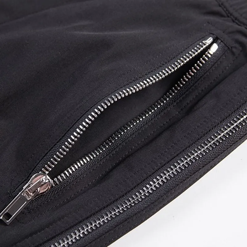 

High Quality Designer Mens Harem Pants Elastic Waist Zipper Hip Hop Drop Crotch Pants Male Joggers Sweatpants Streetwear Pants