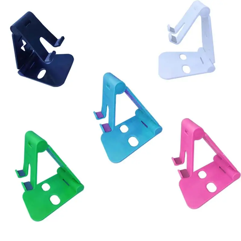 

Mobile Phone Stand Cellphone Desktop Holder Bracket Plastic Folding Adjustable Phone Rack