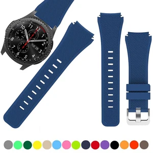 Ремешок силиконовый для Samsung Galaxy Watch 4Classic46 мм42 ммactive 2 Gear s3S2, браслет для Huawei GT2GT23 Pro, 20 мм 22 мм