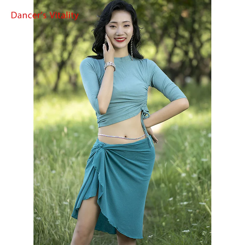 Одежда для танца живота Осенняя новая одежда начинающих танцев Куртка Костюм с