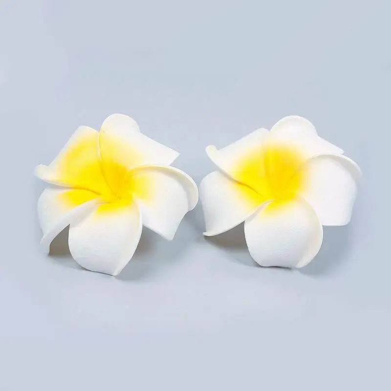 3 шт./лот Гавайский цветок из пенопласта Белый Плюмерия Свадебная вечеринка