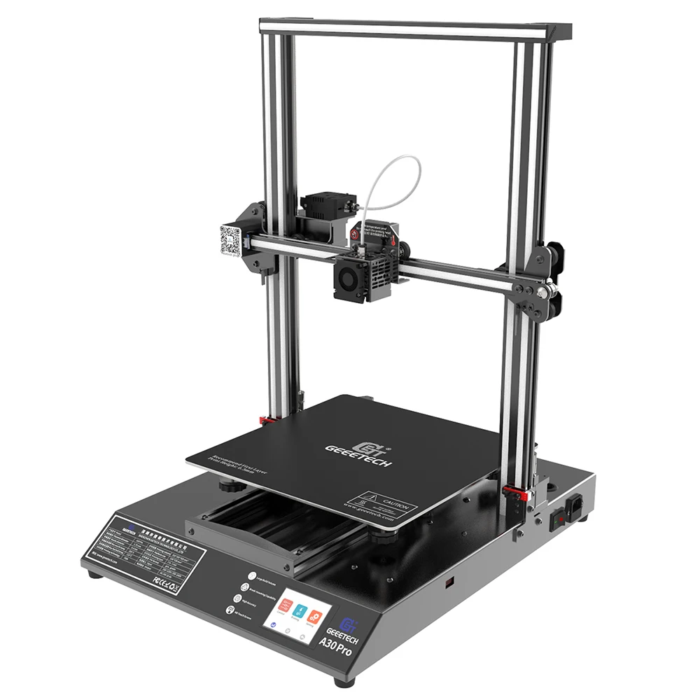 Preise GEEETECH A30 Pro 3D Drucker Touchscreen Helligkeit Einstellung Große 320*320 * 420mm ³ Filament Sensor FDM Übersee Lager