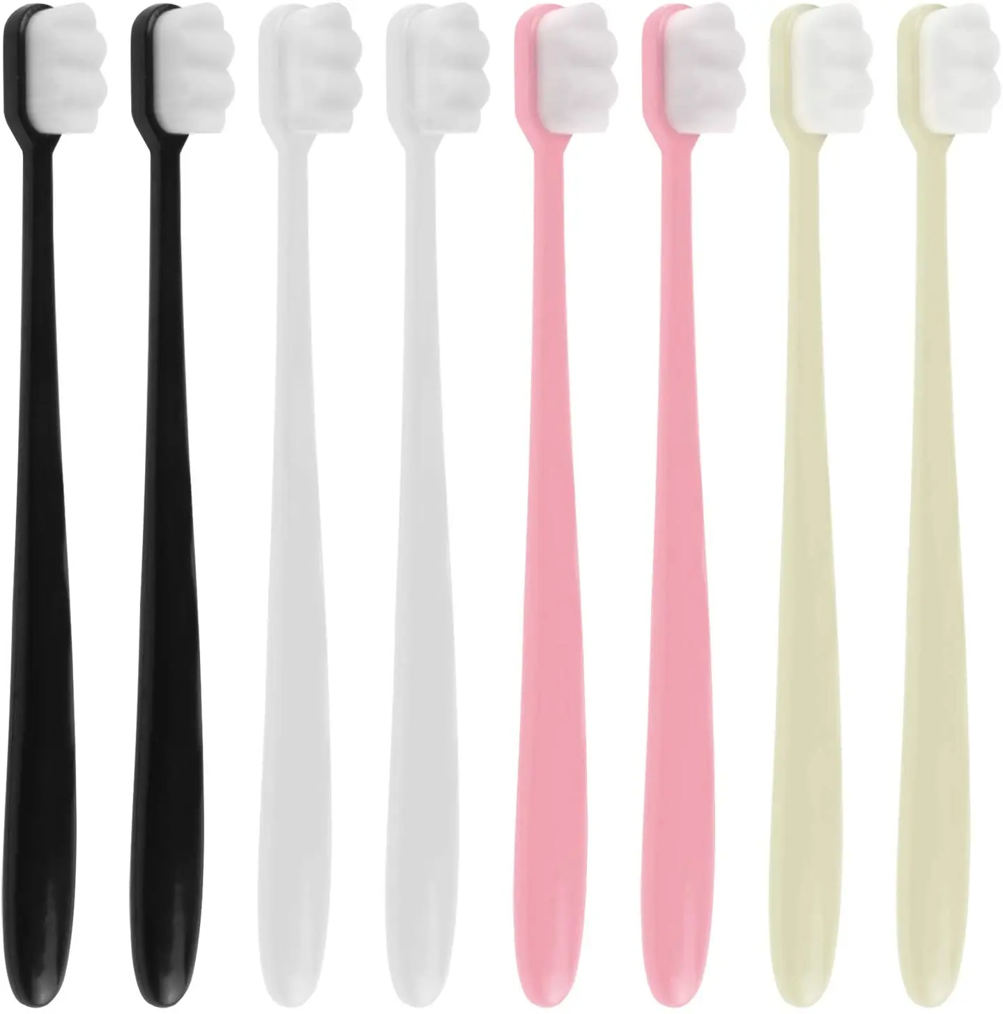 

2PC Ultra-fine Soft Toothbrush Million Nano Bristle Adult Tooth Brush Teeth Deep Cleaning Portable Travel Dental Oral Care Brush