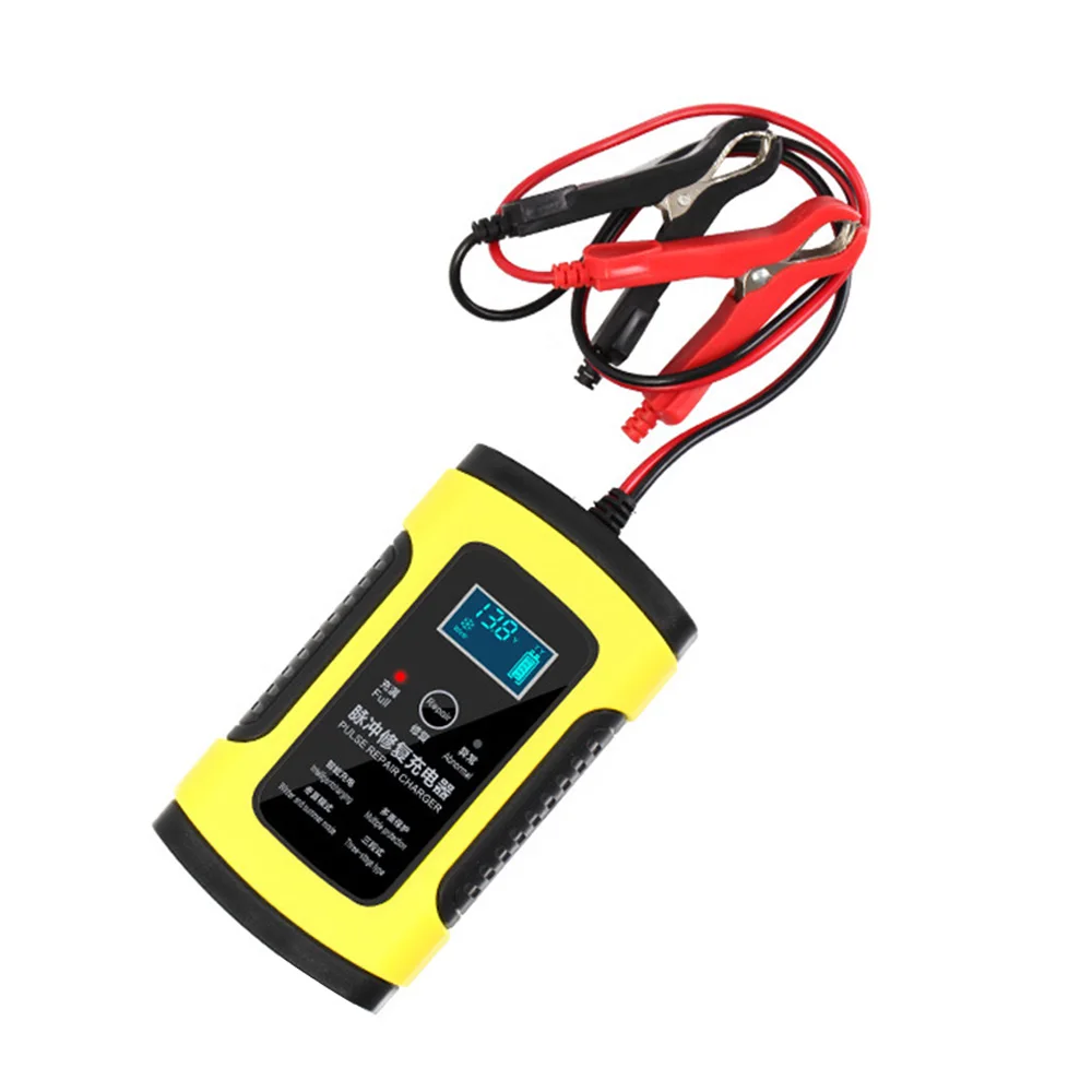 Быстрое Автомобильное зарядное устройство 12 В 6 А с ЖК дисплеем для авто
