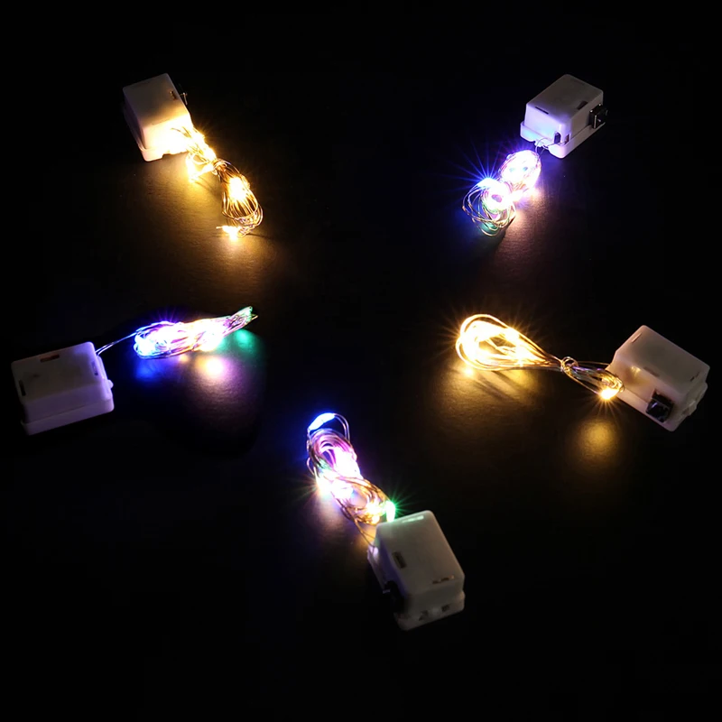 10X include battery 10 20LEDS 3 Modes LED Garlands Holiday String Lighting Copper Wire Fairy Lights For Christmas Decoration solar powered outdoor string lights