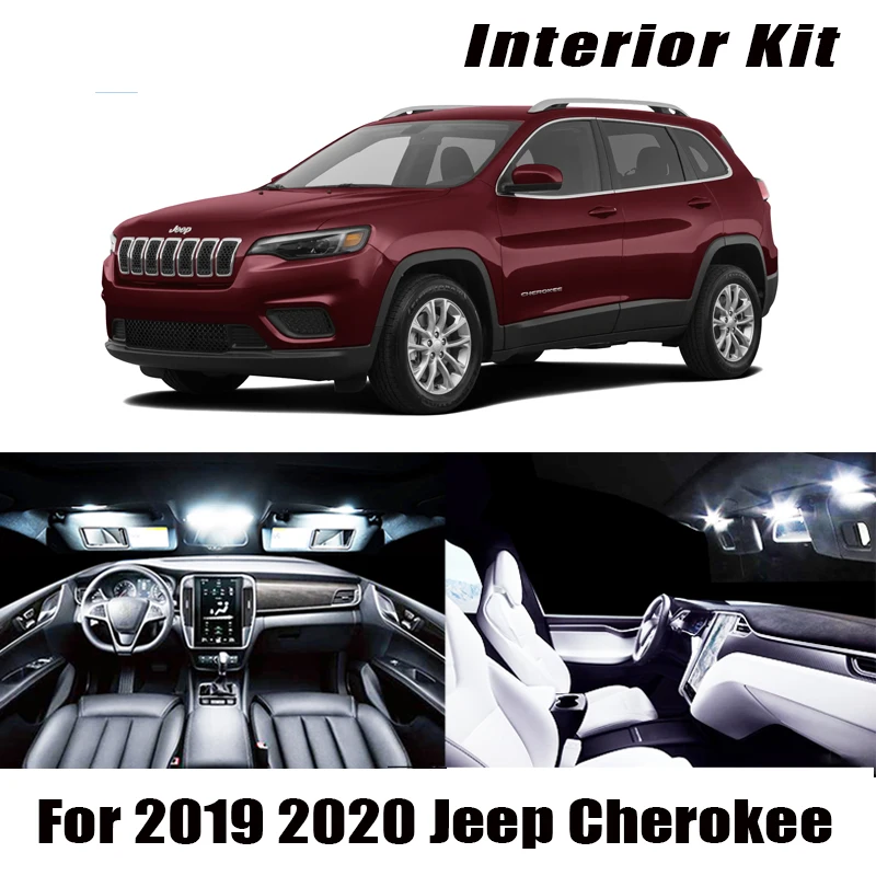 10 шт. комплект светодиодного освещения для салона автомобиля 2019 2020 Jeep