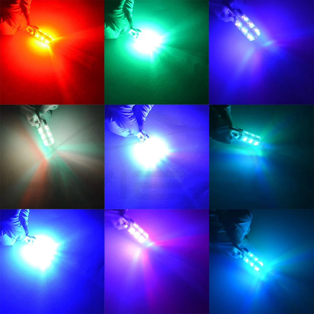 2X T10 силикагель RGB w5w светодиодный с пультом дистанционного управления RGBW 501 194 168