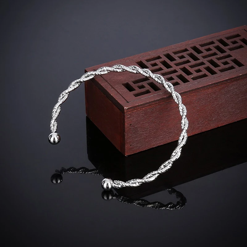 Модный двойной витой изысканный браслет Джокер шар скраб Роскошный Открытый