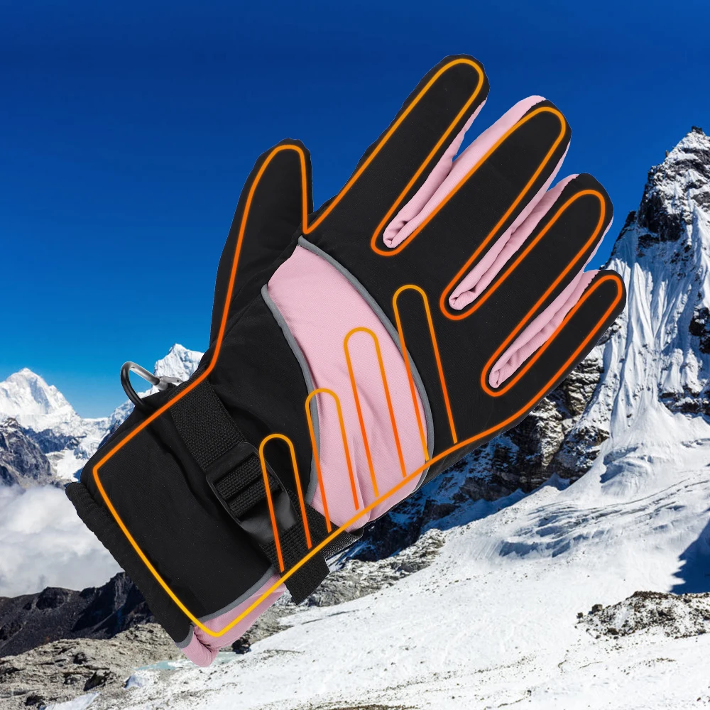 

Зимние перчатки с электрическим подогревом, ветрозащитные велосипедные перчатки с питанием от USB для мотогонок, перчатки для мужчин и женщи...