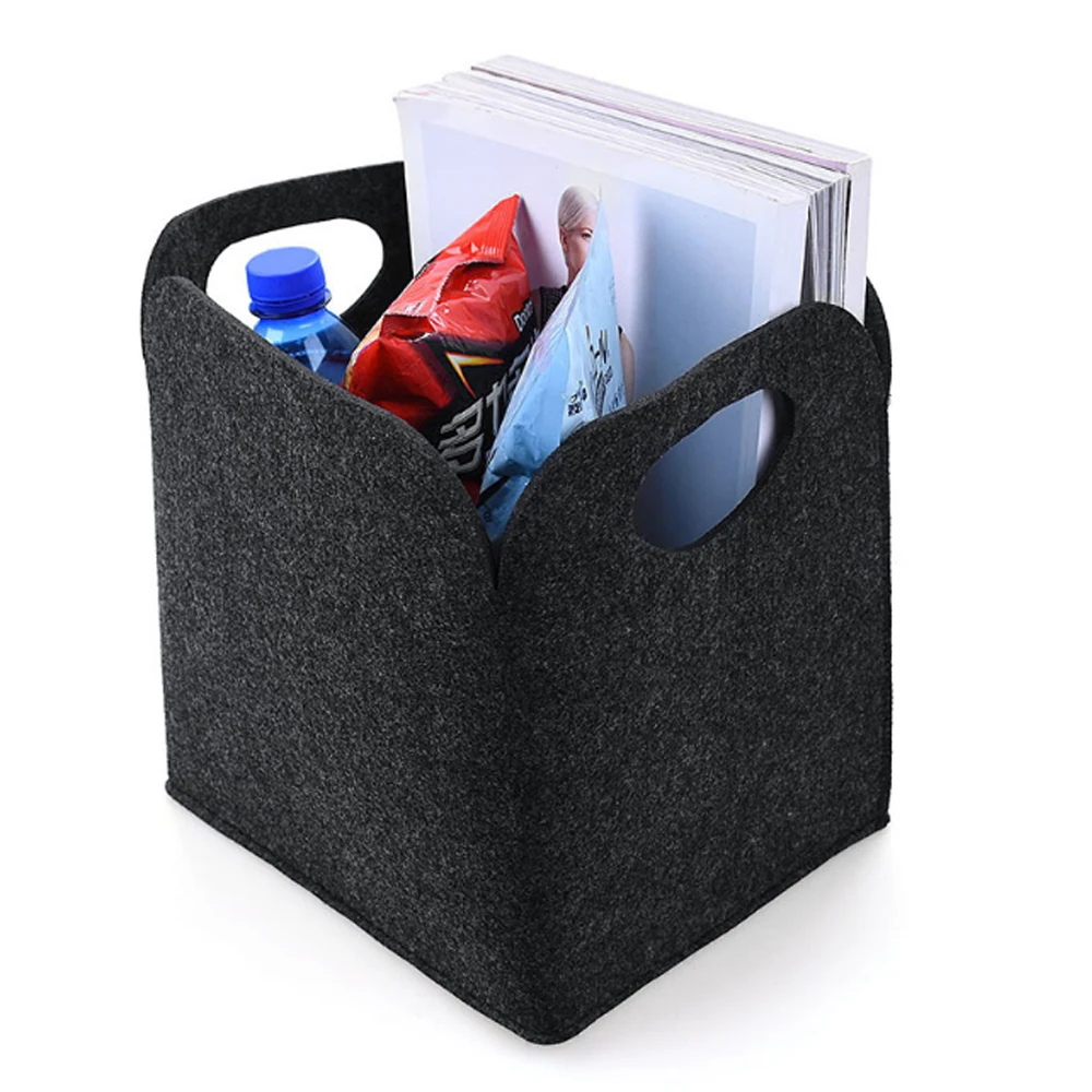 

Portable Dirty Laundry Basket Felt Clothes Food Toys Storage Hamper Kids Bin Container Large Food Bag Home Children's Organizer