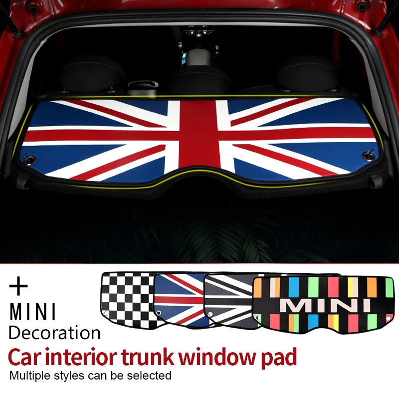 

Car interior trunk window pad For MINI COOPERS ONE F55 F56 F60 R56 60 car styling COUNTRYMAN car interior decoration accessories