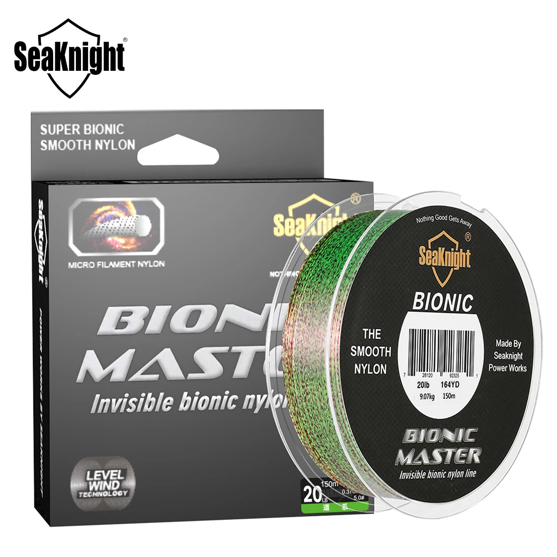 Леска рыболовная нейлоновая SeaKnight BIONIC MASTER Series 150 м в горошек монофиламентная 2020 |