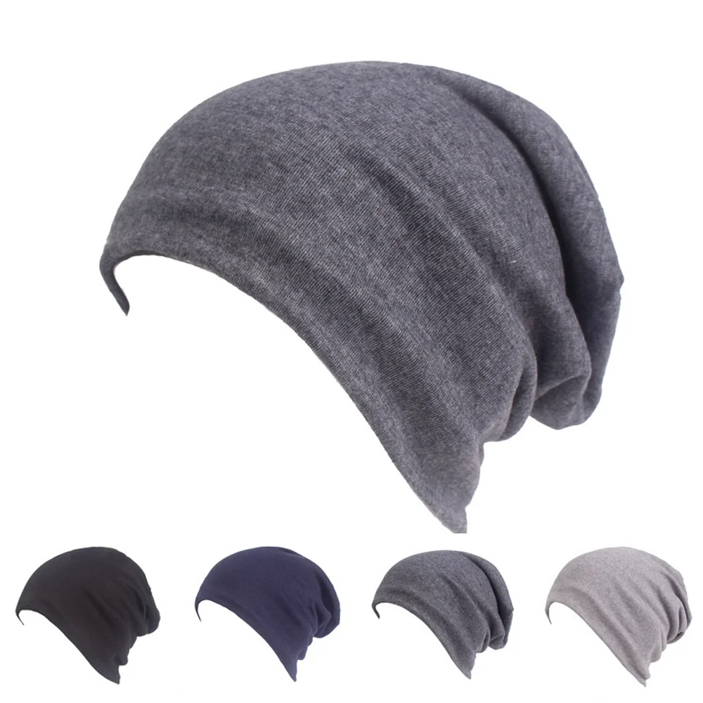 

Cotton Pullover Hat Men's and Women's Simple Designer Beanie Solid Color Knitted Hat Autumn Winter Hip Hop Cap Head Hood