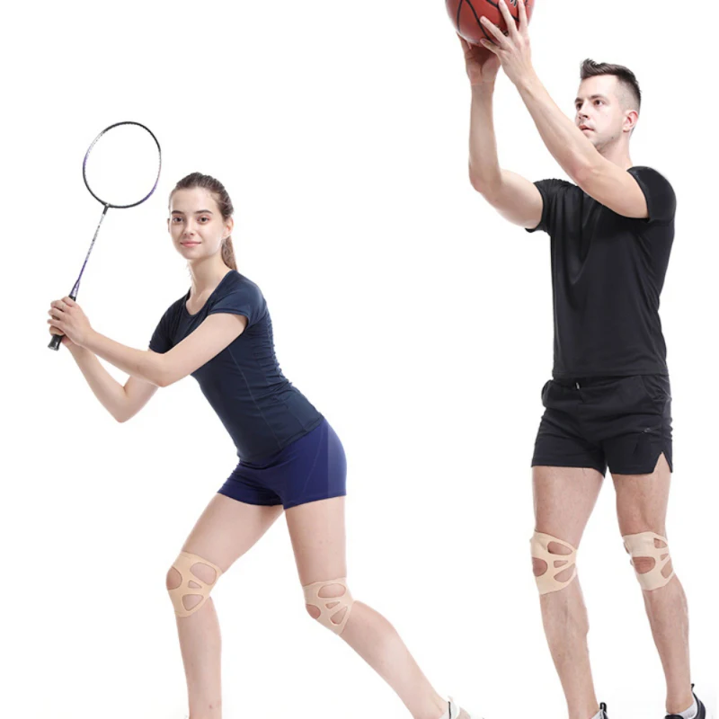 Спортивные силиконовые наколенники для фитнеса с эластичным компрессионным