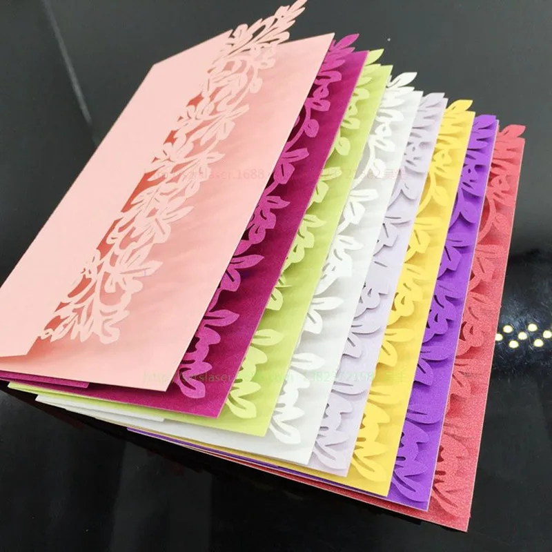 25 шт. пригласительных открыток на свадьбу с лазерной резкой персонализированные