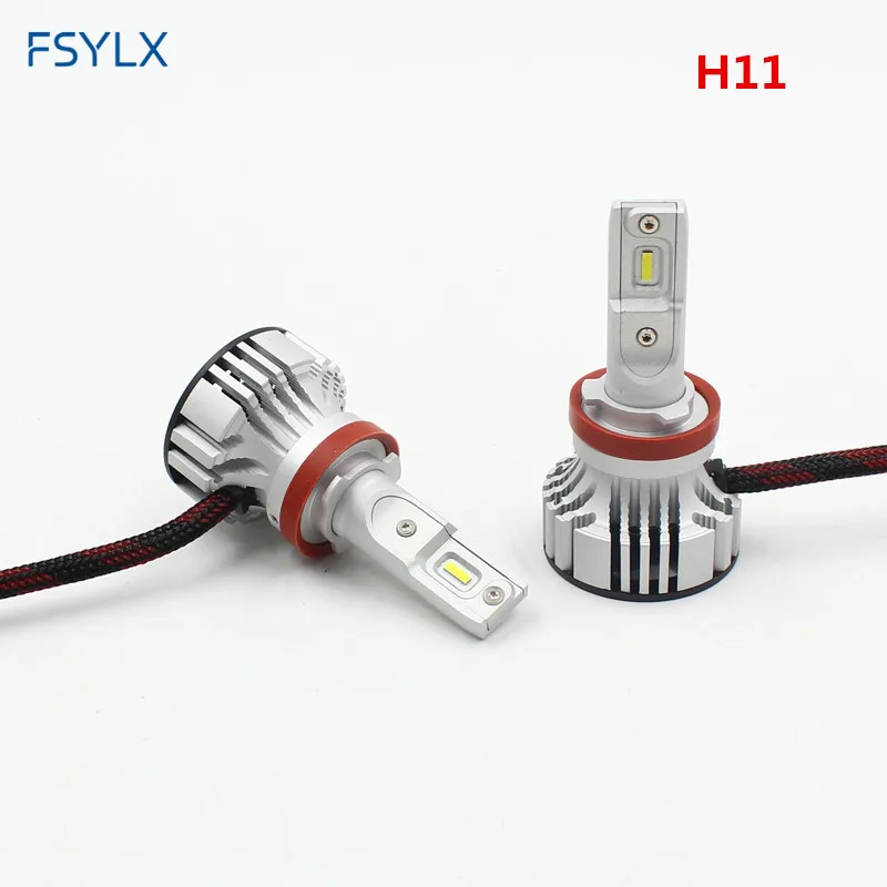 FSYLX F2 H7 H8 H9 H10 H11 H16 5202 9005 9006 H4 Автомобильный светодиодный фар H7 светодиодный Противотуманные фары высокоскоростная круглая камера вентилятор H11 светодиодный фары лампы