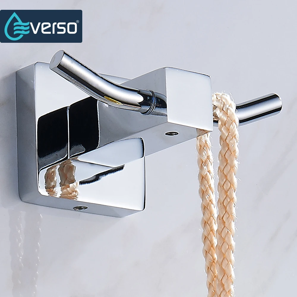 EVERSO 2 Крючки из нержавеющей стали Крючки для халатов Дом Кухня вешалка для полотенец стеллаж для хранения одежды инструмент настенный крюк, крючок для одежды