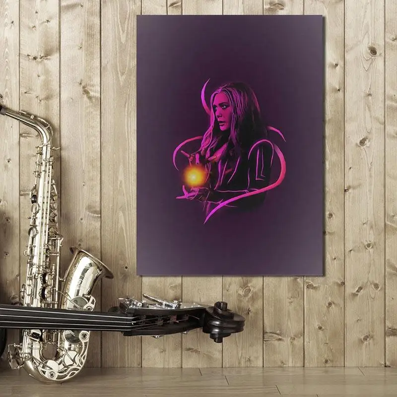 

Scarlet Witch Hero Poster Canvas Art Posters and Prints Kitchen Theme Canvas Paintings on The Wall Art Pictures Dcor