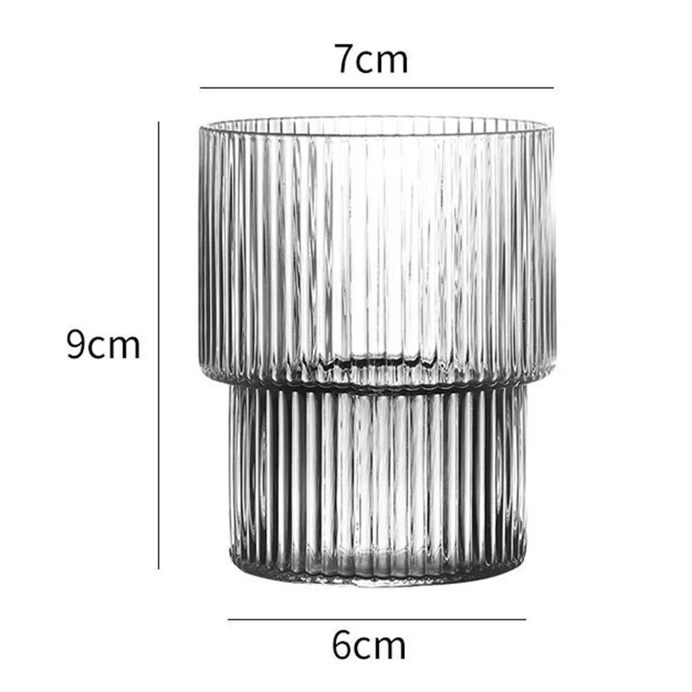 

1pcs Origami Style Glass Cup Transparent Tea Coffee Mug Ice Beer Cup Heat Resistant Insulated Glass Cup Creative Milk Juice Mug