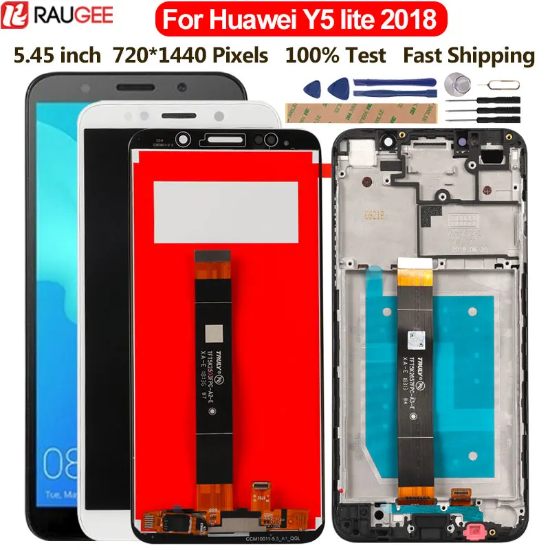 5 45 дюймовый дисплей для Huawei Y5 Lite 2018 телефон ЖК сенсорный экран с заменой рамки
