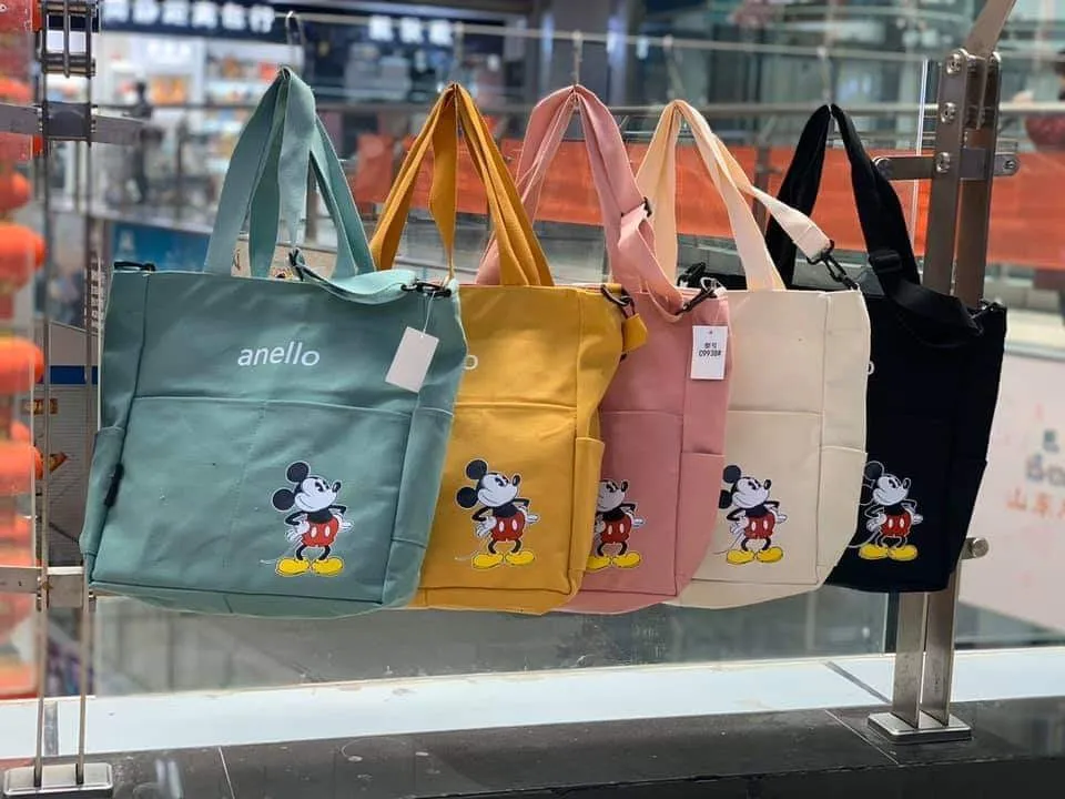 Женская сумка Disney с Микки Маусом модная для покупок через плечо вместительная на